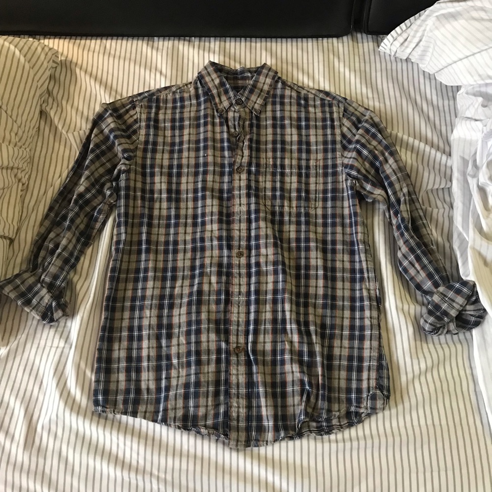 Plaid Club Room Button Down Shirt